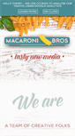 Mobile Screenshot of macaronibros.com