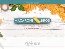 Tablet Screenshot of macaronibros.com